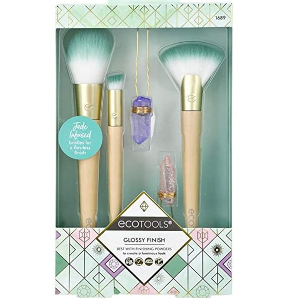 MakeUp Brush Set - Jade Infused - Ecotools - NWT - Picture 1 of 3